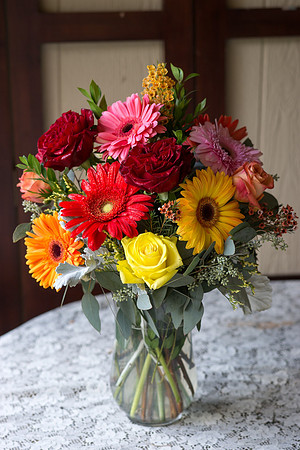 Gerbers and Roses