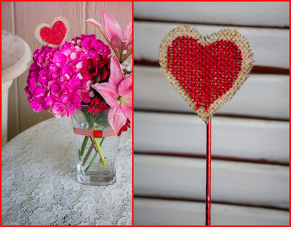 Burlap Heart Add On